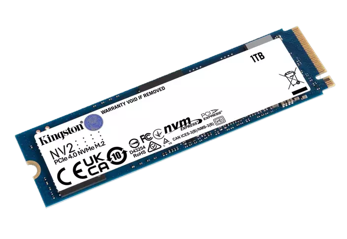 Kingston NV2 PCIe 4.0 NVMe SSD - Lower Power Consumption & Heat